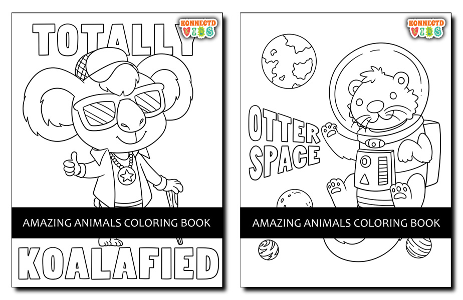 Amazing Animals Coloring Book (Paperback) - Konnectd Kids