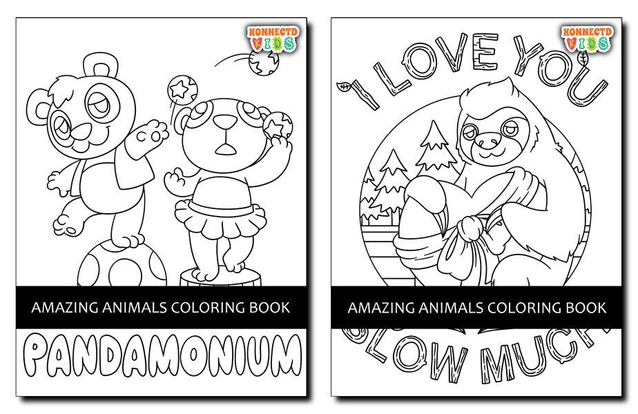 Amazing Animals Coloring Book (Paperback) - Konnectd Kids