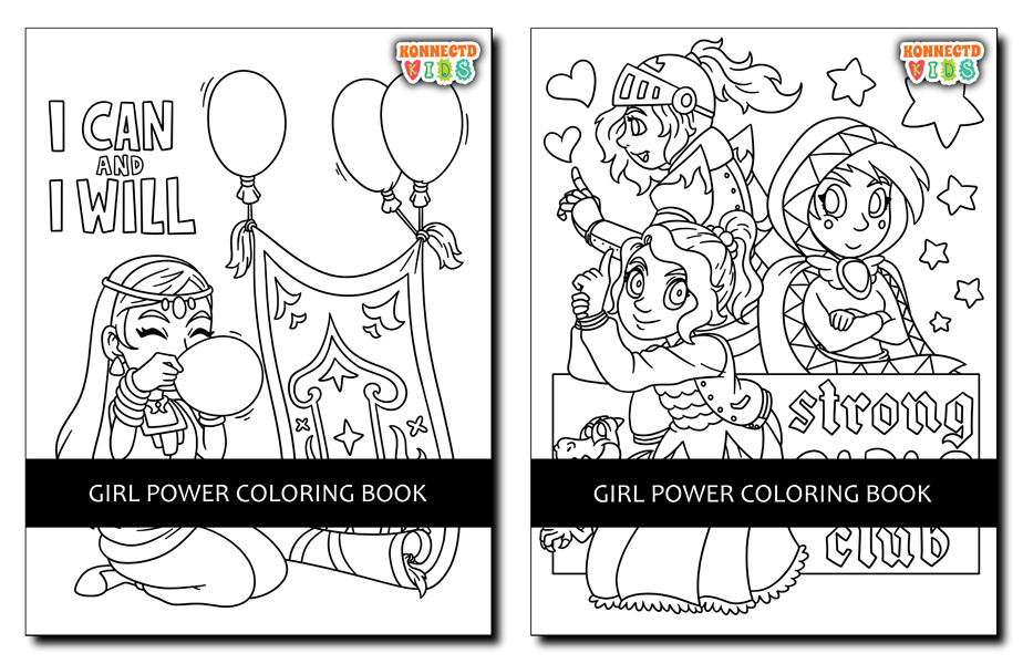 GRL PWR - Inspirational Girls Power Coloring Book For Girls & Women (P –  Rachel Mintz Coloring Books